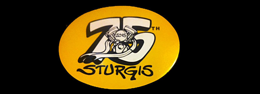Sturgis 75th anniversary sticker