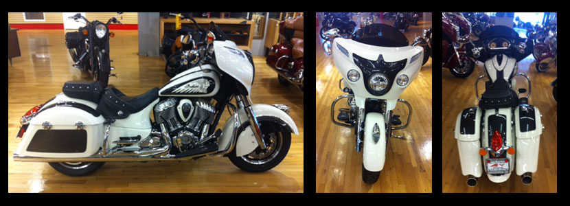 White custom painted bike by Kiwi Custom designs